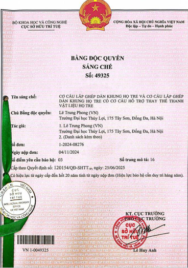 Lecturer from King88.com | Casino, Nổ Hũ, Bắn Cá Receives Patent Certificates