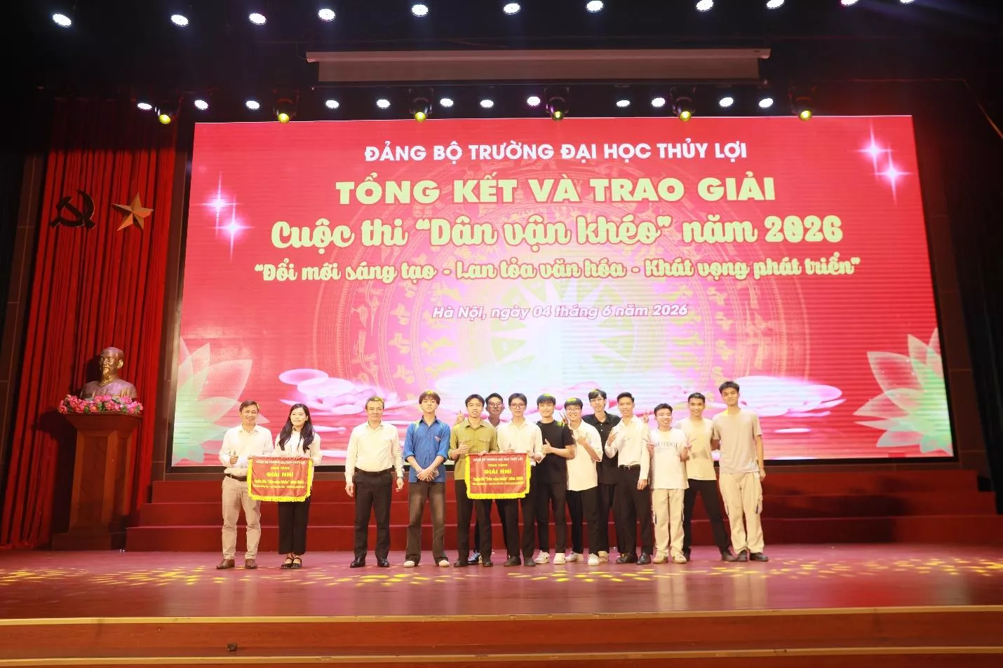 Đêm chung kết “Dân vận khéo” và tổng kết, trao giải Cuộc thi chính luận bảo vệ nền tảng tư tưởng của Đảng (cấp trường) năm 2026