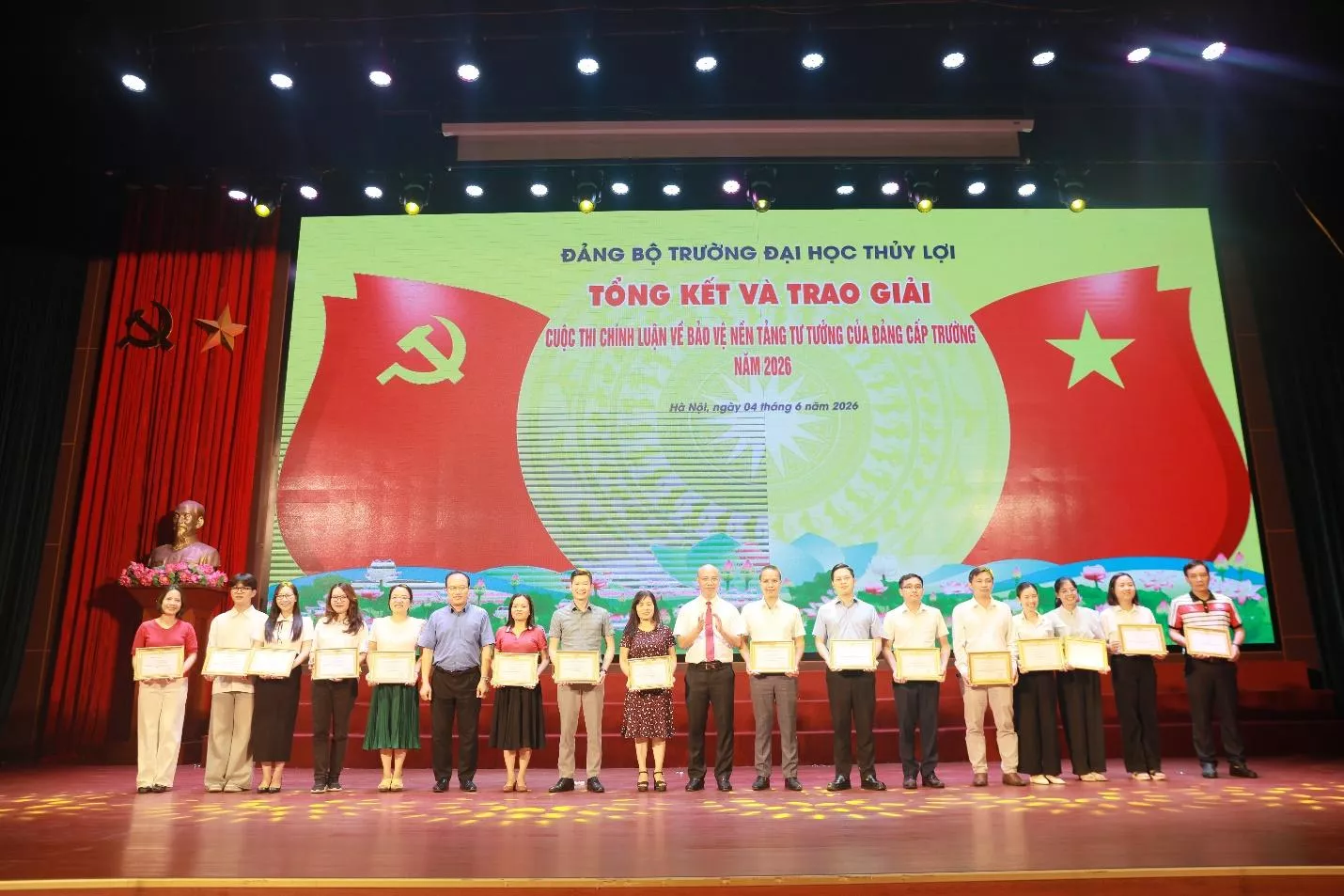 Đêm chung kết “Dân vận khéo” và tổng kết, trao giải Cuộc thi chính luận bảo vệ nền tảng tư tưởng của Đảng (cấp trường) năm 2026