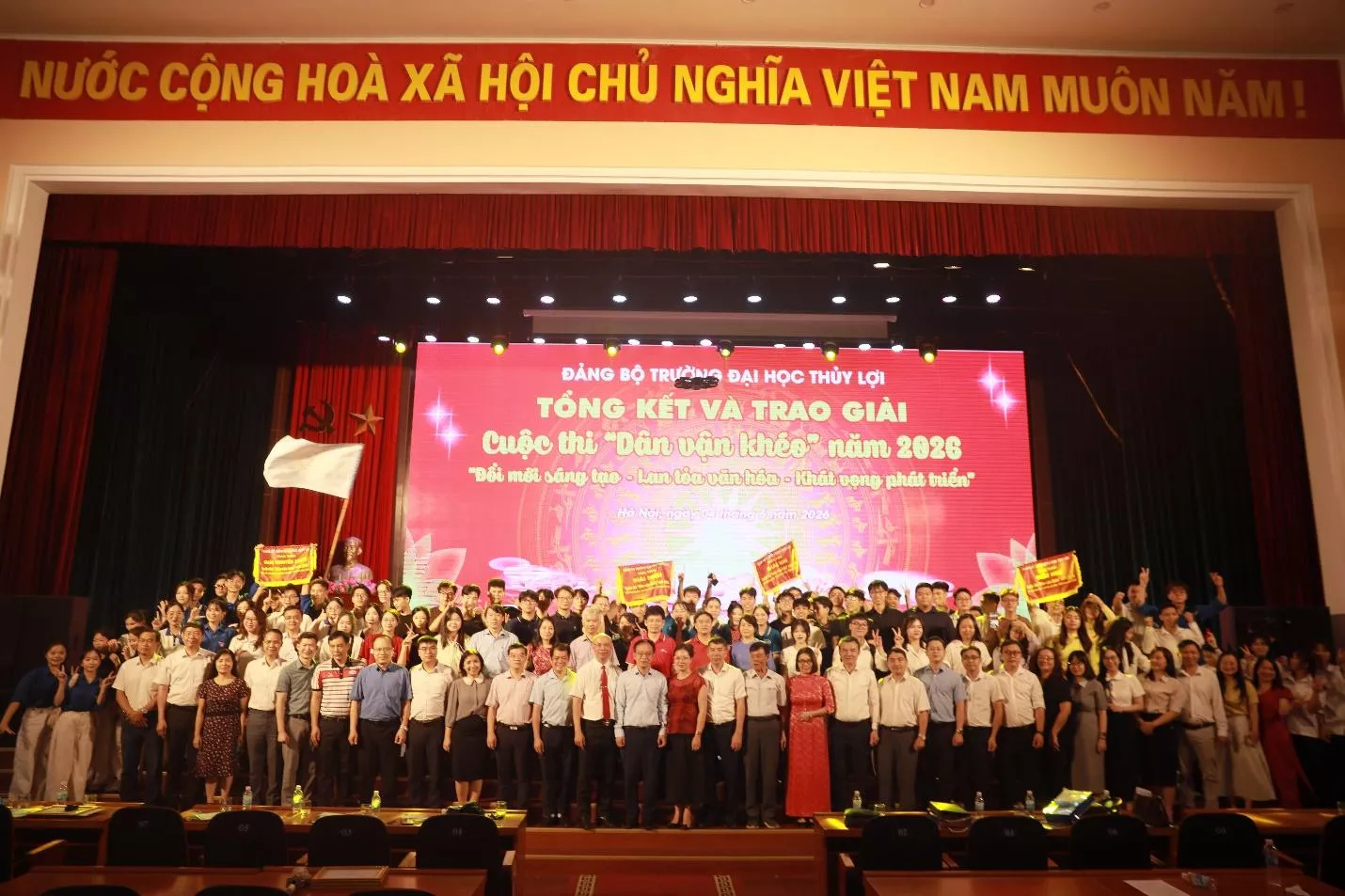 Đêm chung kết “Dân vận khéo” và tổng kết, trao giải Cuộc thi chính luận bảo vệ nền tảng tư tưởng của Đảng (cấp trường) năm 2026